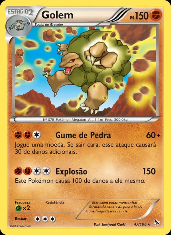 Golem, carta 47 de Flash de Fogo