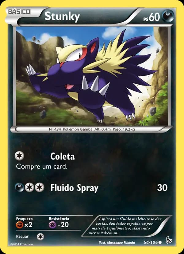 Stunky, carta 54 de Flash de Fogo