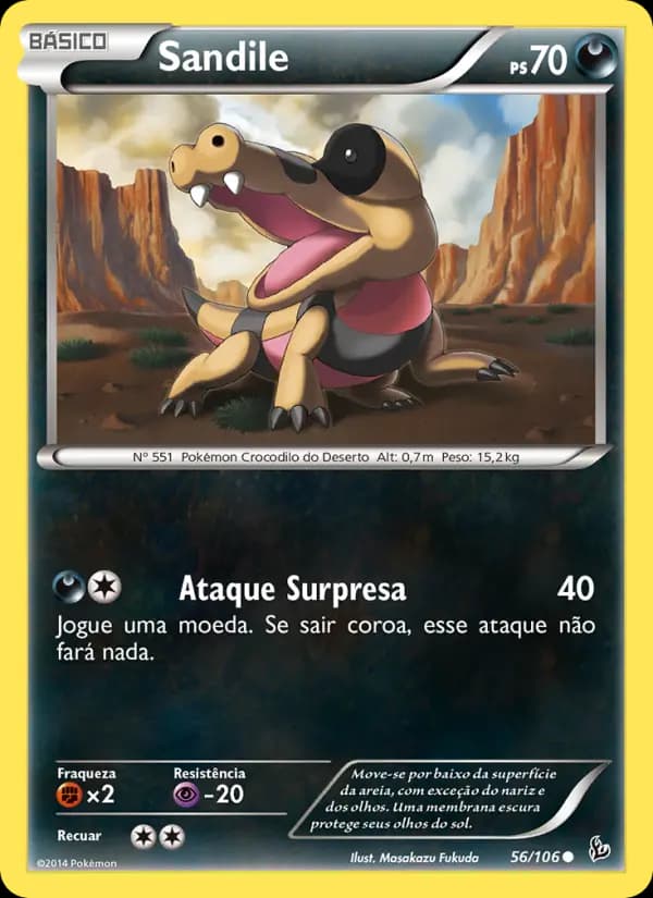 Sandile, carta 56 de Flash de Fogo