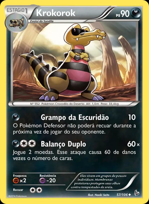 Krokorok, carta 57 de Flash de Fogo