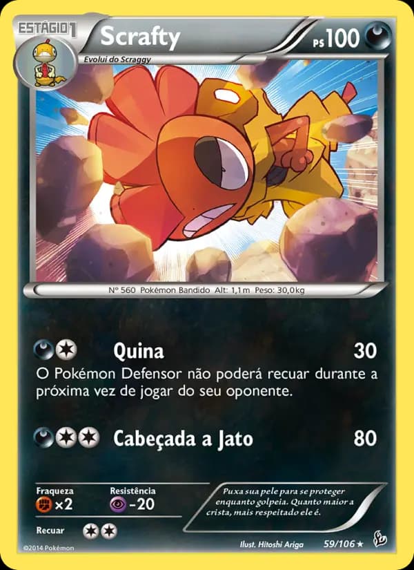 Scrafty, carta 59 de Flash de Fogo