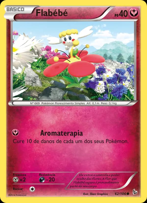 Flabébé, carta 62 de Flash de Fogo