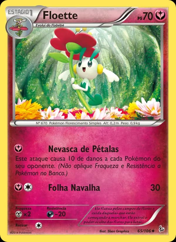 Floette, carta 65 de Flash de Fogo