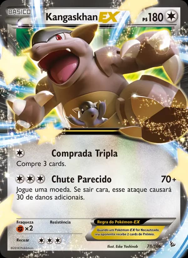 Kangaskhan EX, carta 78 de Flash de Fogo
