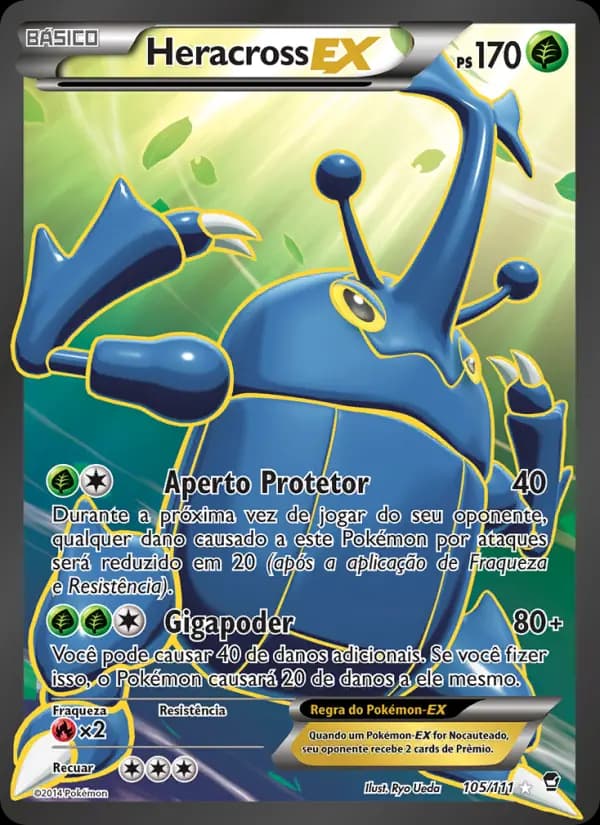 Heracross EX, carta 105 de Punhos Furiosos