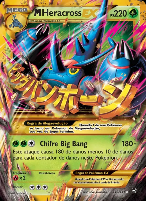 M-Heracross EX, carta 112 de Punhos Furiosos
