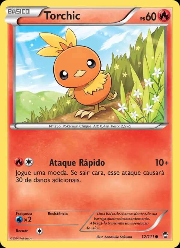 Torchic, carta 12 de Punhos Furiosos