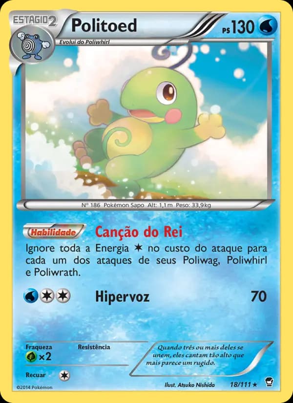 Politoed, carta 18 de Punhos Furiosos