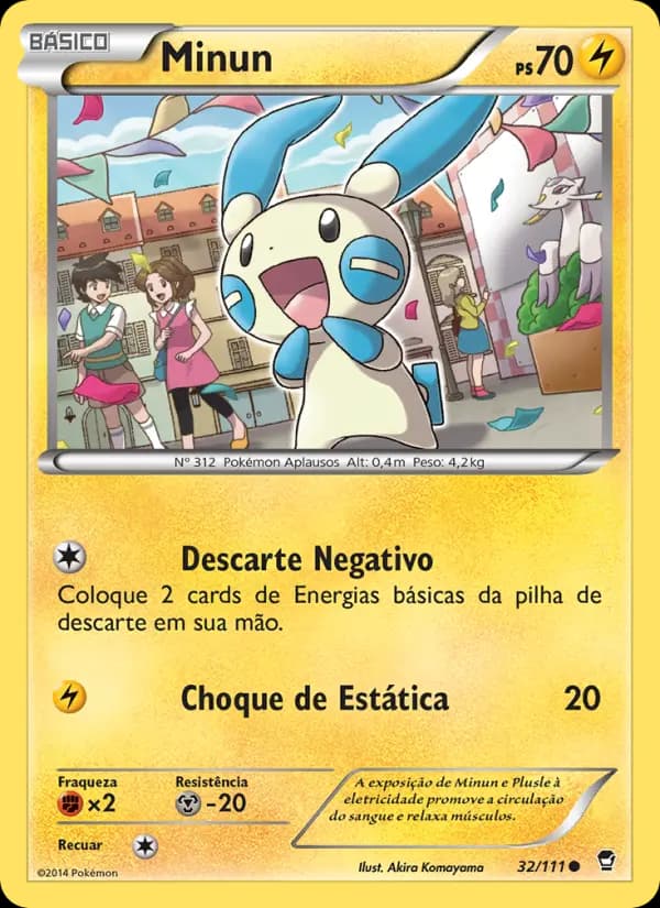 Minun, carta 32 de Punhos Furiosos