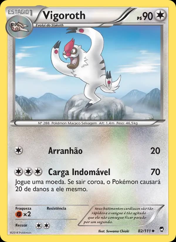 Vigoroth, carta 82 de Punhos Furiosos