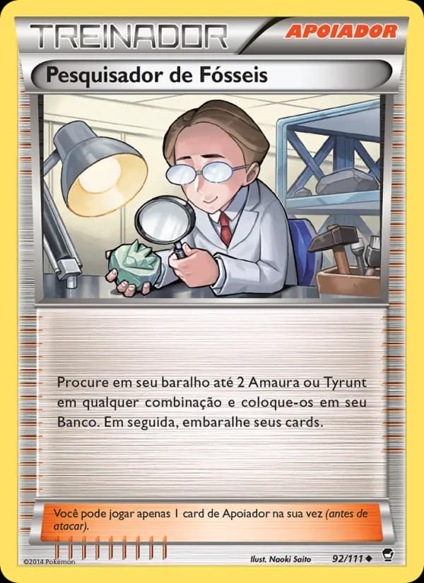 Pesquisador de Fósseis, carta 92 de Punhos Furiosos
