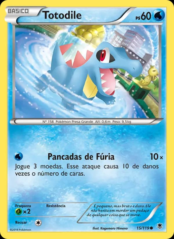Totodile, carta 15 de Força Fantasma