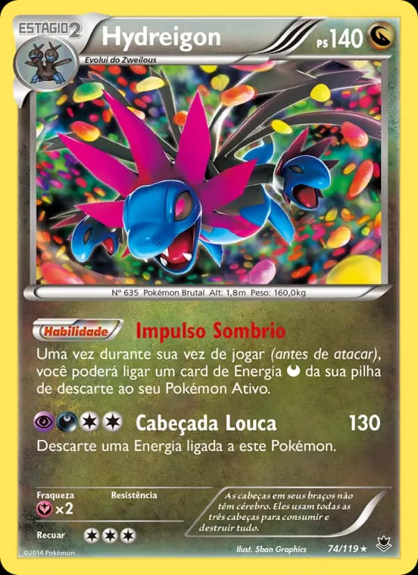 Hydreigon, carta 74 de Força Fantasma