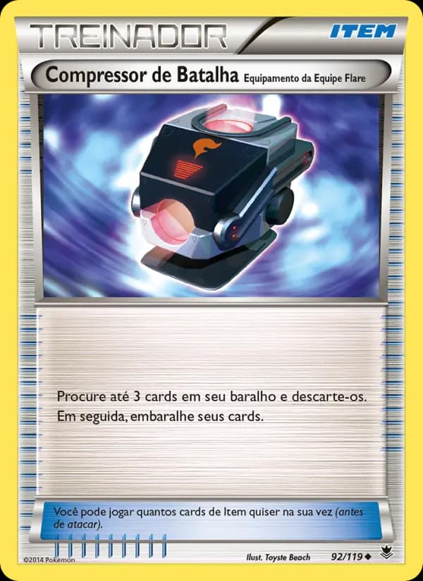 Compressor de Batalha – Equipamento da Equipe Flare, carta 92 de Força Fantasma