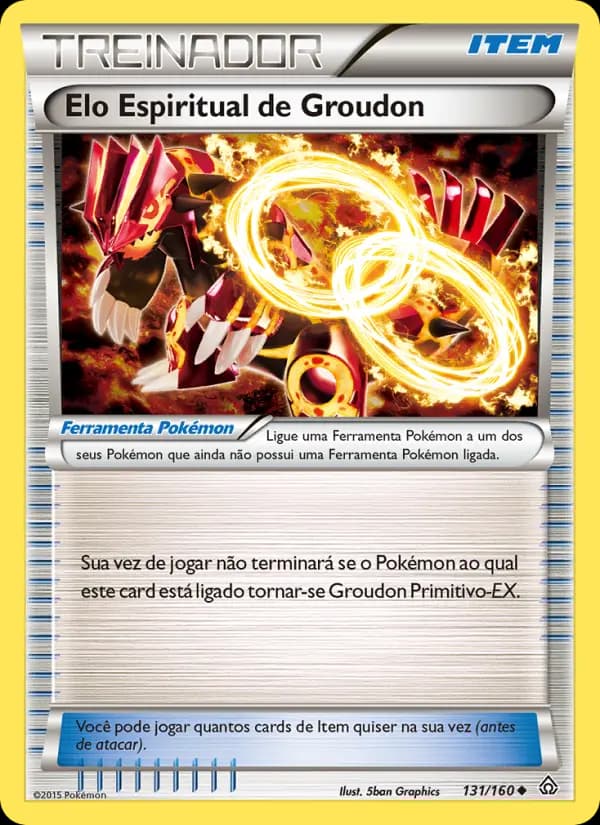 Elo Espiritual de Groudon, carta 131 de Conflito Primitivo