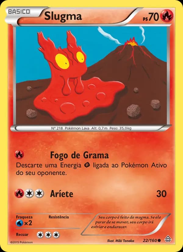 Slugma, carta 22 de Conflito Primitivo