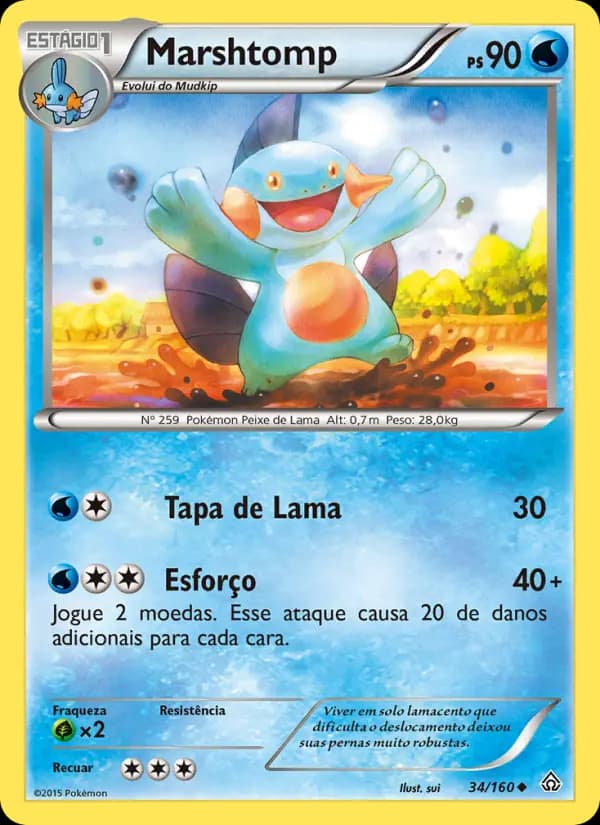 Marshtomp, carta 34 de Conflito Primitivo