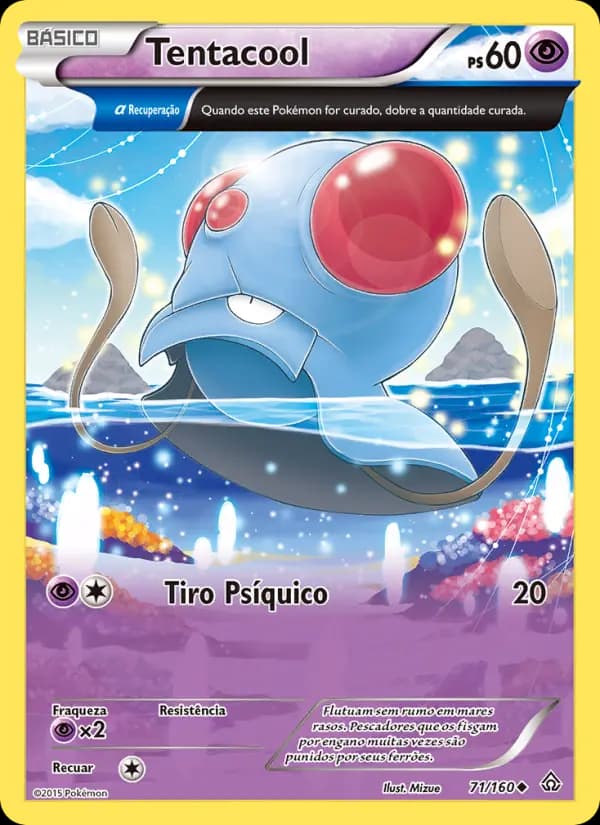 Tentacool, carta 71 de Conflito Primitivo