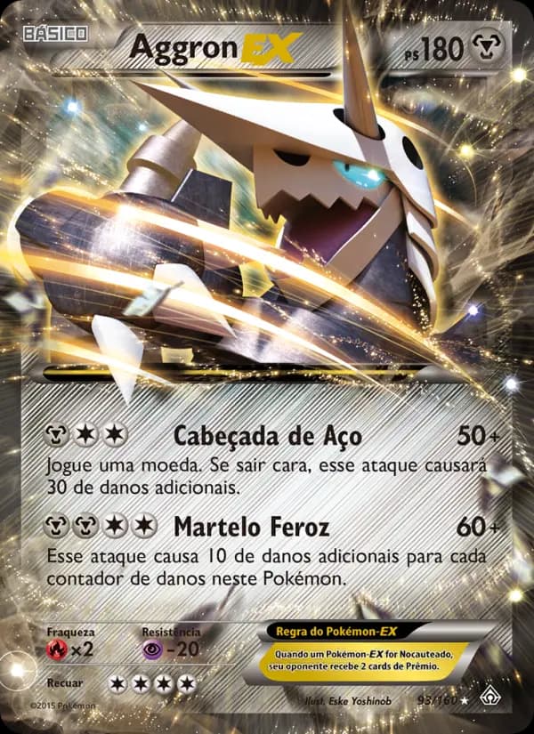 Aggron EX, carta 93 de Conflito Primitivo