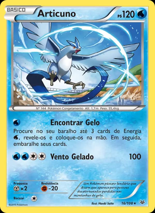 Articuno, carta 16 de Céus Estrondosos