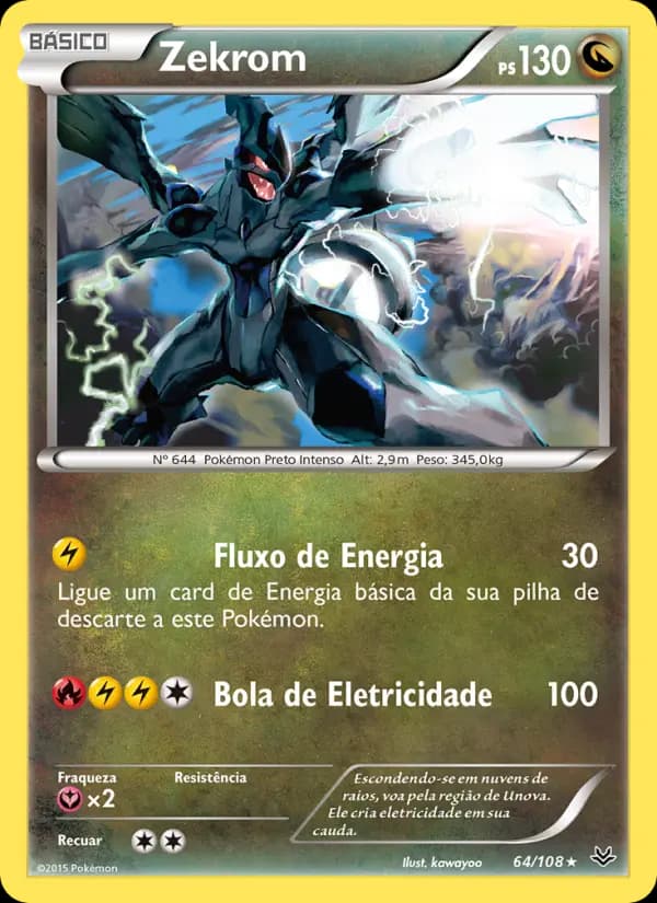 Zekrom, carta 64 de Céus Estrondosos