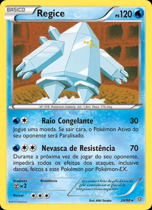 Regice, carta 24 de Origens Ancestrais