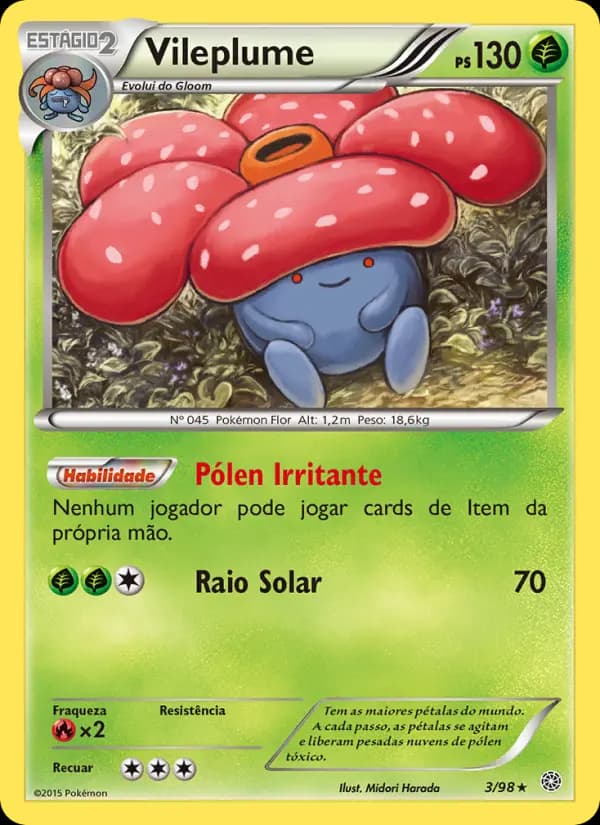 Vileplume, carta 3 de Origens Ancestrais