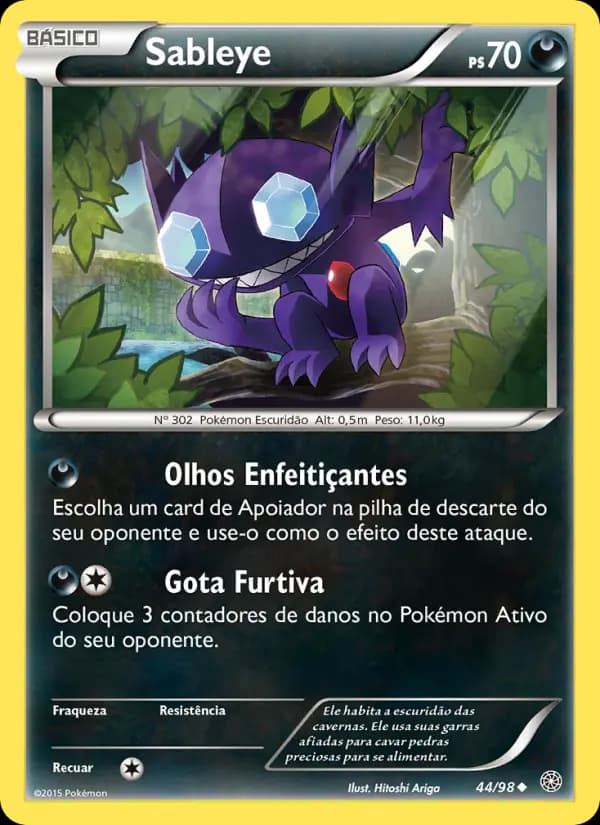 Sableye, carta 44 de Origens Ancestrais