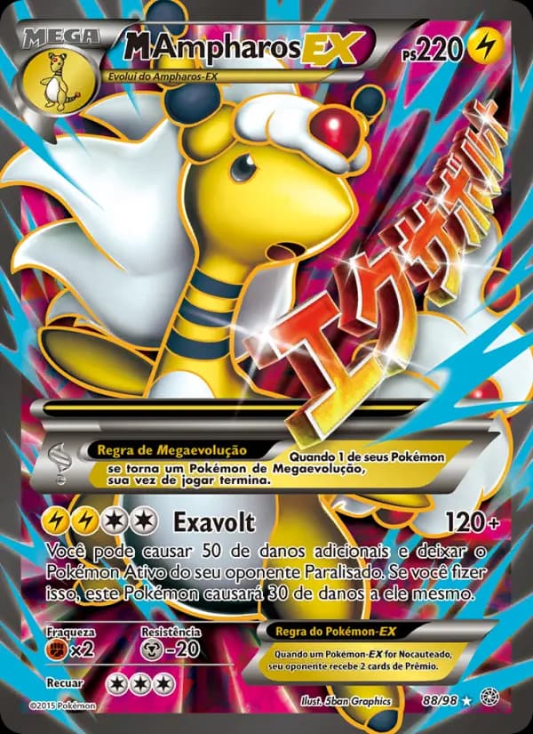 M-Ampharos EX, carta 88 de Origens Ancestrais