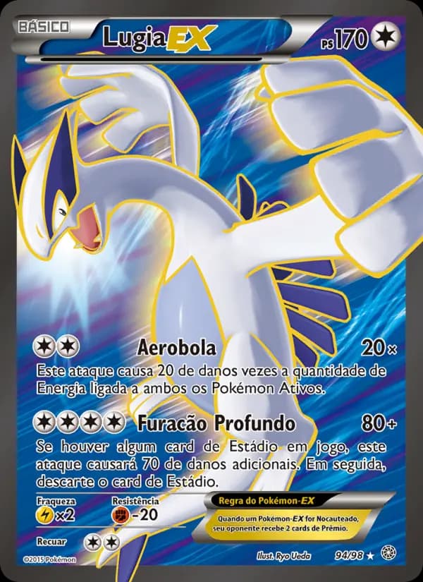 Lugia EX, carta 94 de Origens Ancestrais