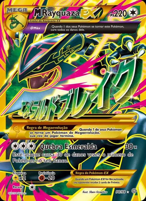 M-Rayquaza EX, carta 98 de Origens Ancestrais