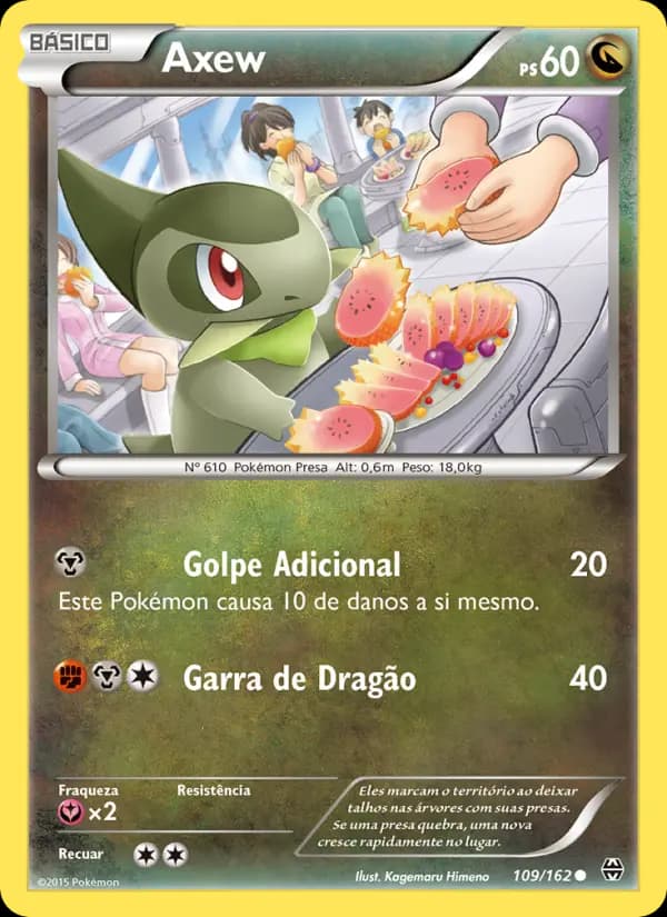 Axew, carta 109 de Turbo Revolução