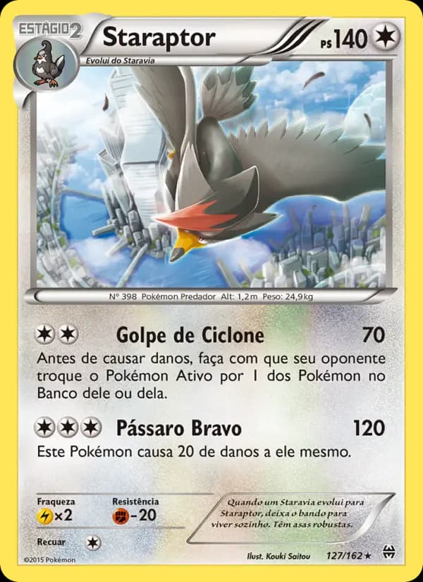 Staraptor, carta 127 de Turbo Revolução