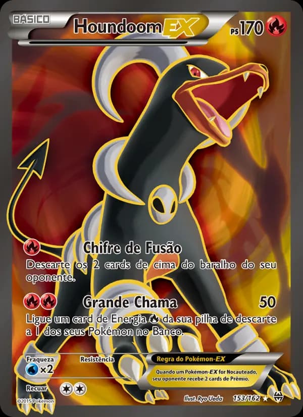 Houndoom EX, carta 153 de Turbo Revolução