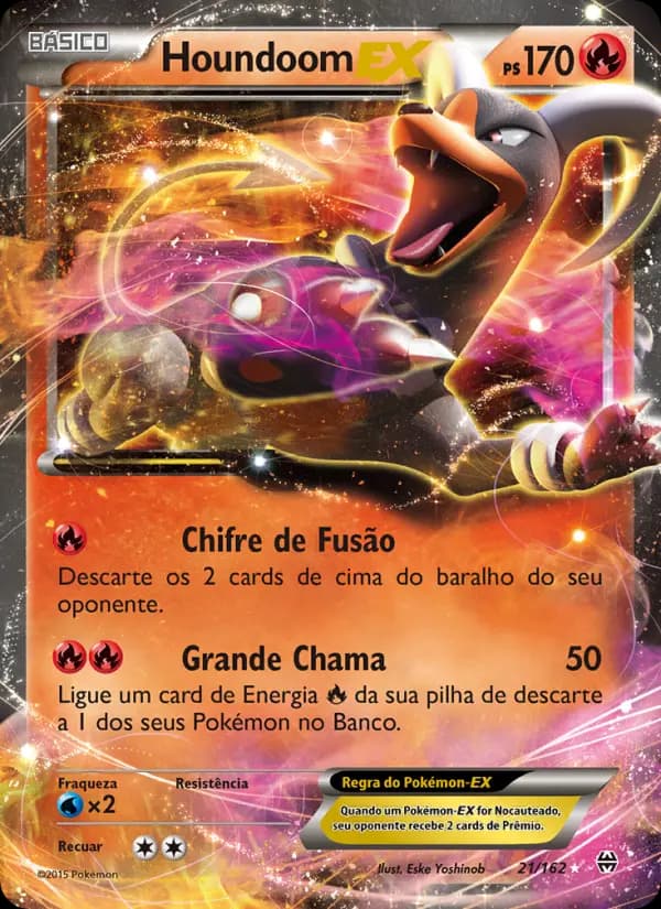 Houndoom EX, carta 21 de Turbo Revolução