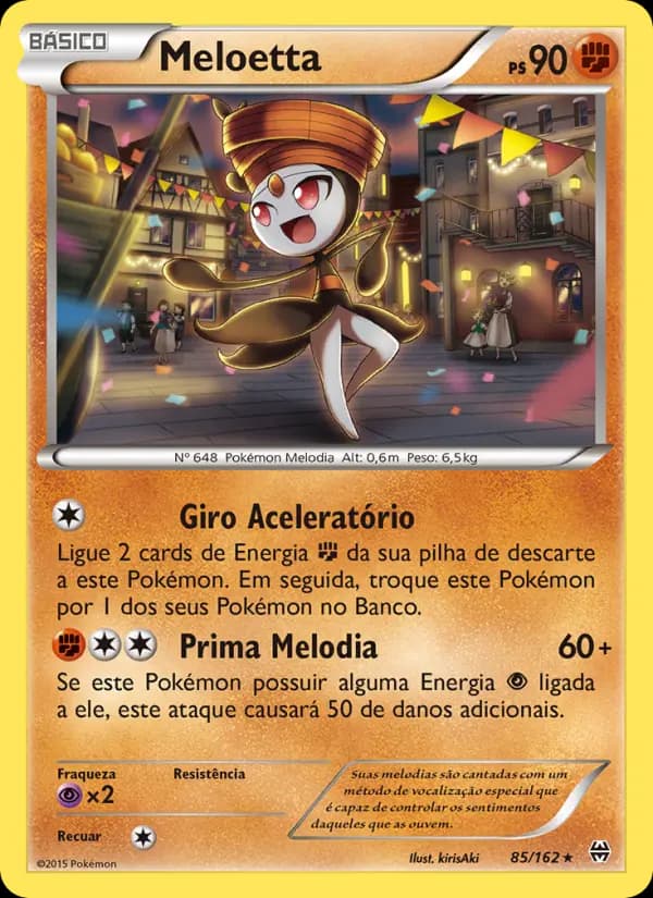 Meloetta, carta 85 de Turbo Revolução