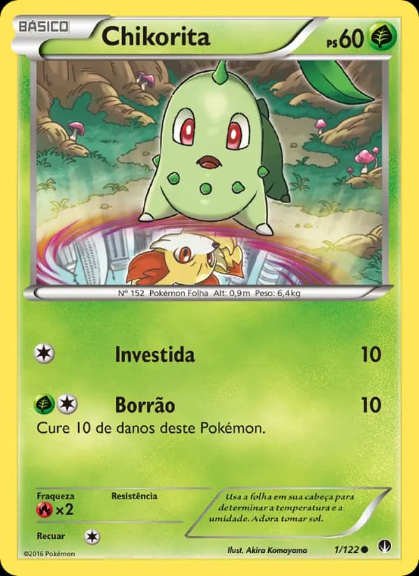 Chikorita, carta 1 de Turbo Colisão