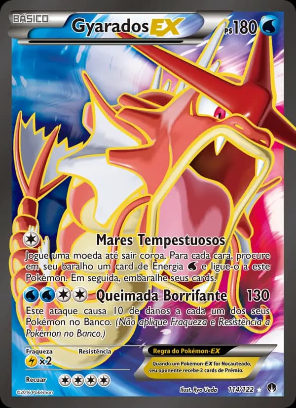 Gyarados EX, carta 114 de Turbo Colisão