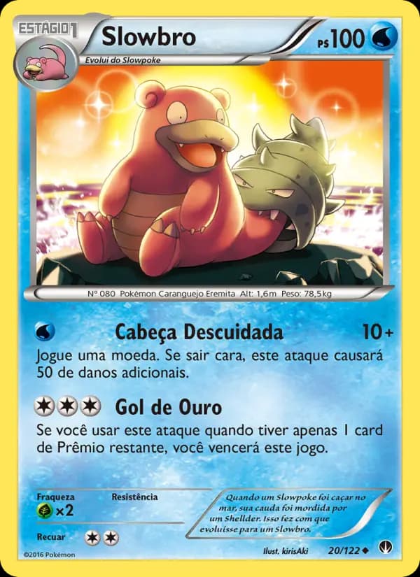 Slowbro, carta 20 de Turbo Colisão