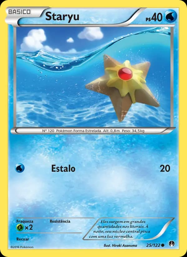 Staryu, carta 25 de Turbo Colisão