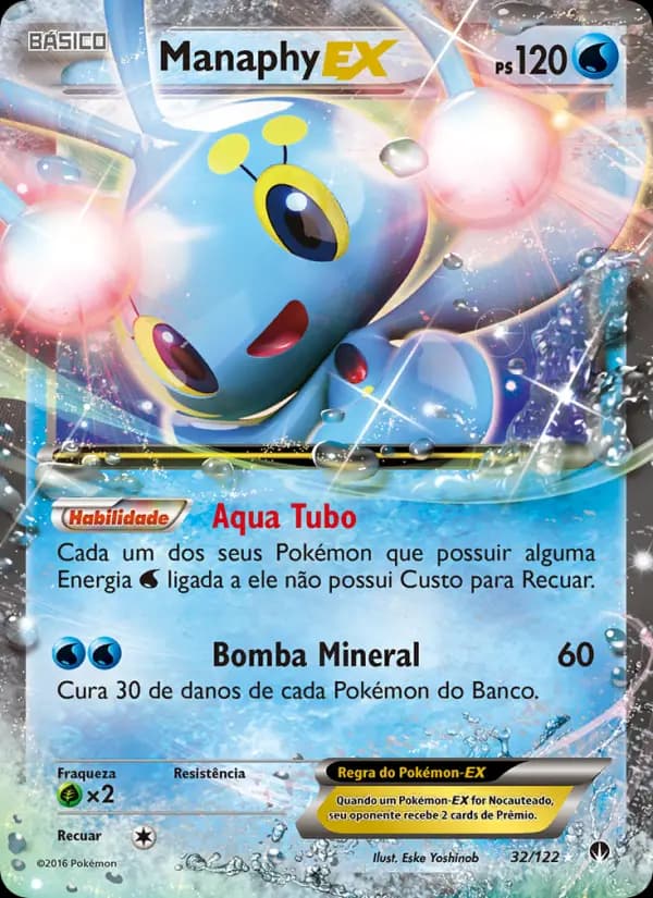 Manaphy EX, carta 32 de Turbo Colisão