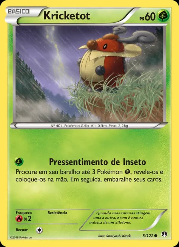 Kricketot, carta 5 de Turbo Colisão