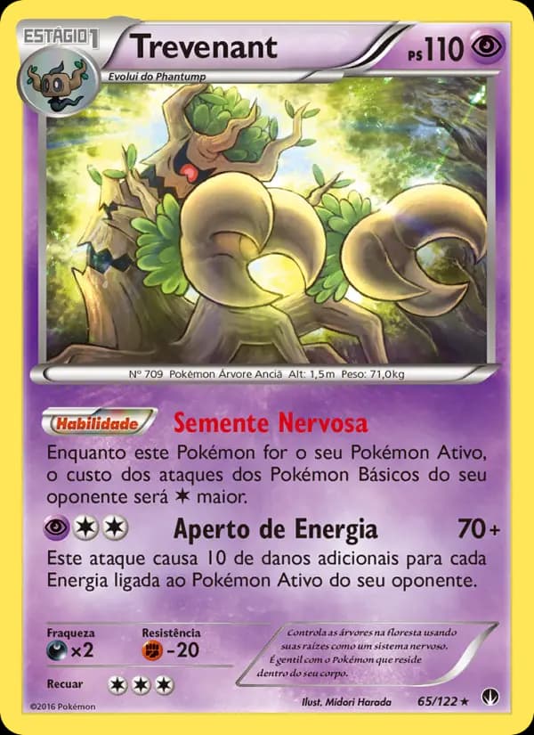 Trevenant, carta 65 de Turbo Colisão