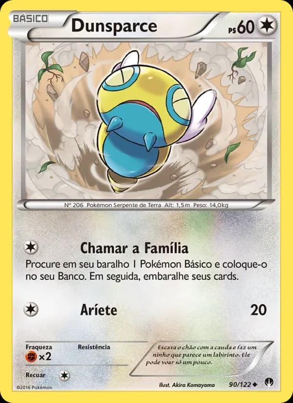 Dunsparce, carta 90 de Turbo Colisão