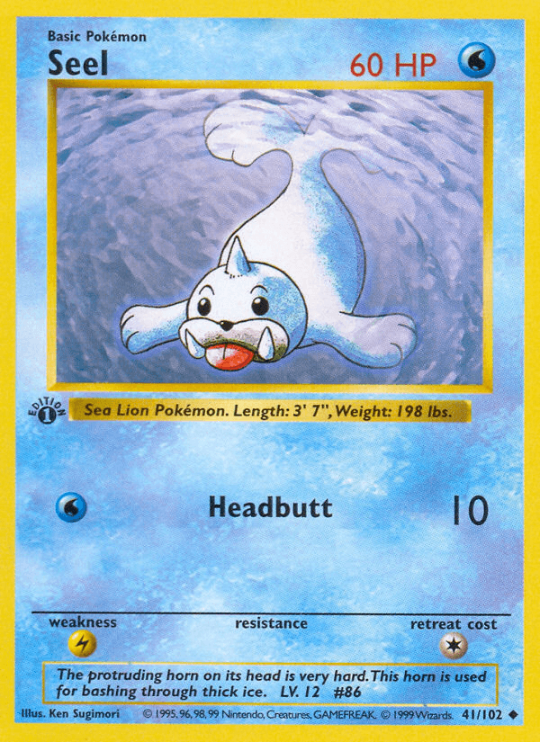 Seel, carta 41 de Base Set