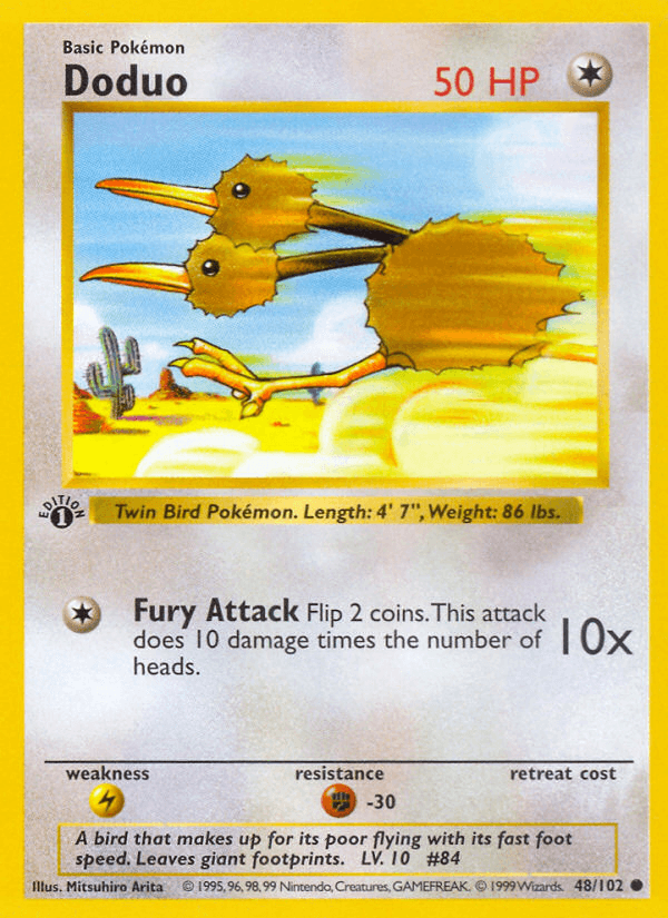 Doduo, carta 48 de Base Set