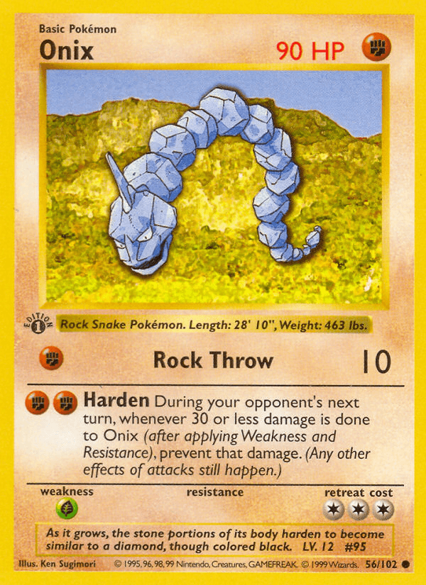 Onix, carta 56 de Base Set