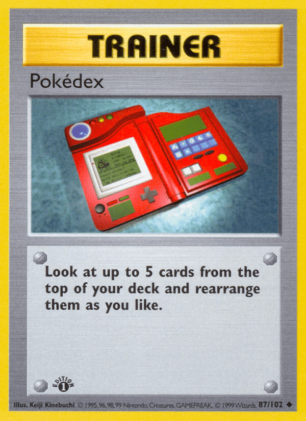 Pokédex, carta 87 de Base Set