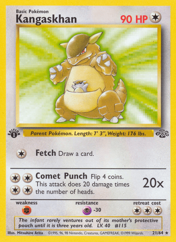 Kangaskhan, carta 21 de Jungle
