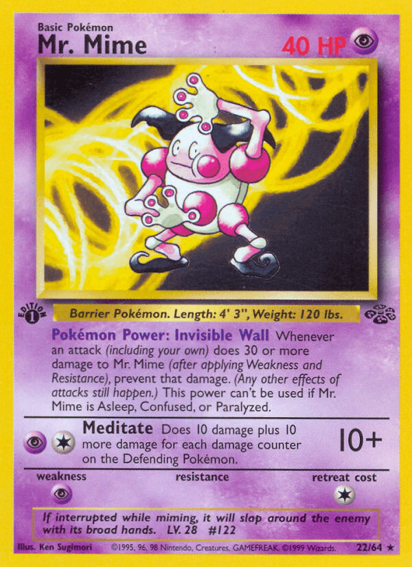 Mr. Mime, carta 22 de Jungle